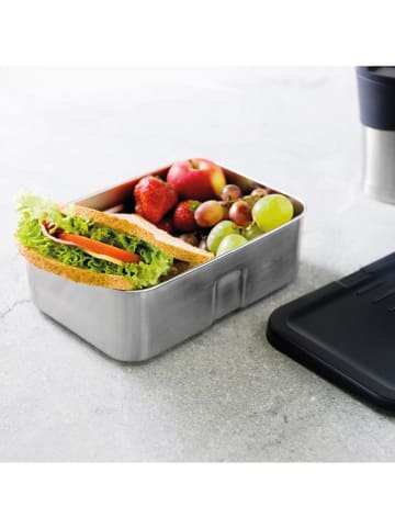 BergHOFF Lunchbox in Schwarz/ Silber - (B)21,5 x (H)7 x (T)14,5 cm