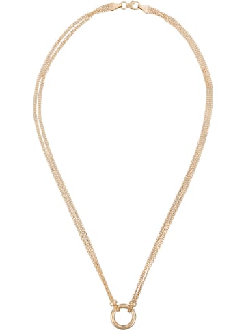 L instant d Or Gold-Halskette "Round" mit Schmuckelement - (L)41 cm