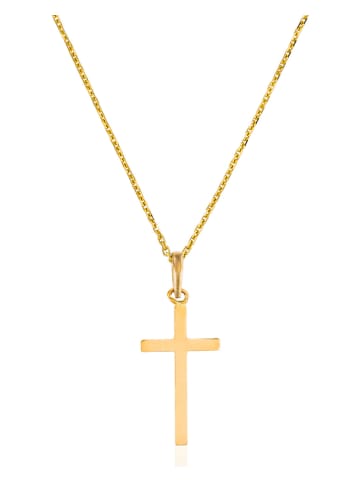 L instant d Or Gouden hanger "Croix croyance"
