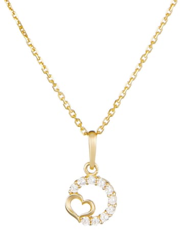 L instant d Or Gouden hanger "Nina" met edelstenen