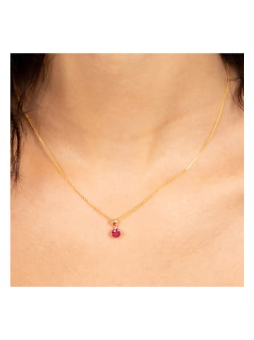 OR ÉCLAT Gold-Anhänger "Puce" mit Edelstein