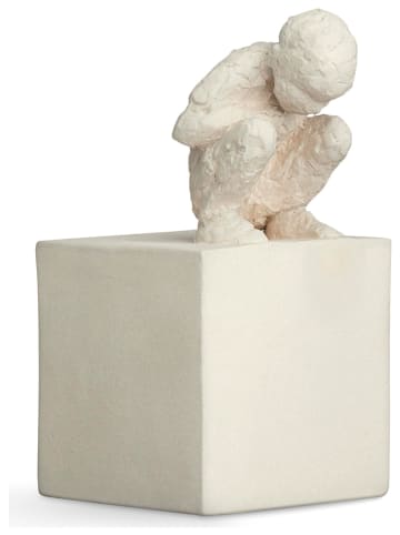 Kähler Figurka dekoracyjna "The Curious One" w kolorze białym - 6,5 x 12,5 x 8 cm