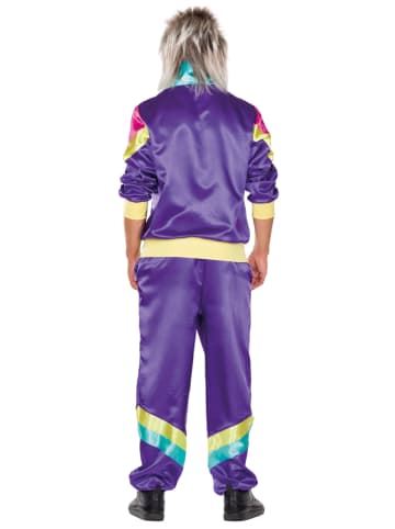 Rubie`s 2-delig kostuum "Trainingspak" paars/meerkleurig