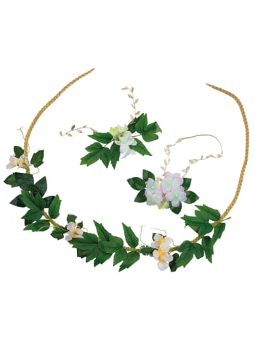 Party x People 3-delige kostuumaccessoireset "Bosfee" groen