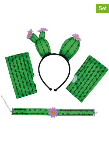 Rubie`s 4-delige kostuumaccessoireset "Cactus" groen