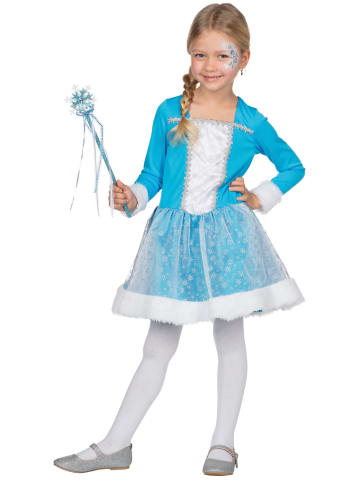 Party x People 2tlg. Kostüm "Schneeprinzessin" in Blau