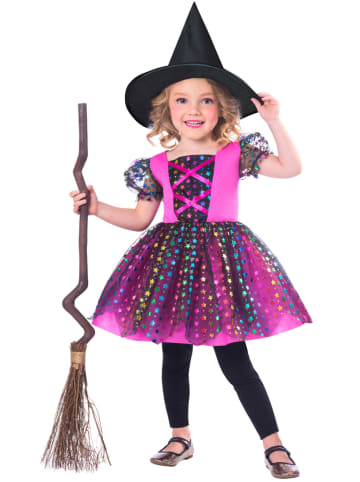 amscan 3-częściowy kostium "Rainbow Witch" w kolorze fioletowym