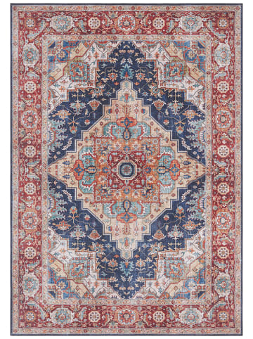 Nouristan Geweven tapijt "Sylla" blauw/rood