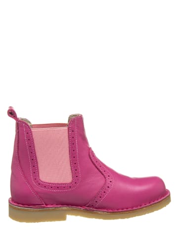 Kmins Leder-Chelsea Boots in Pink