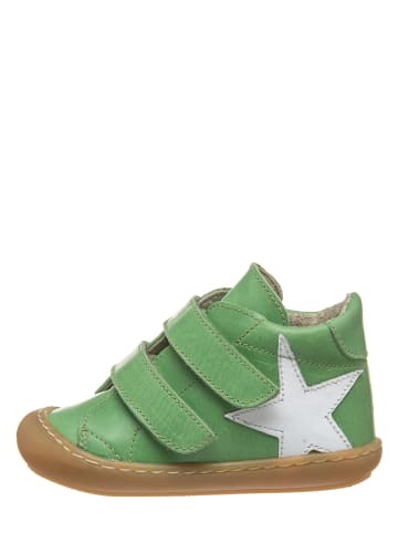 Kmins Skórzane sneakersy w kolorze zielonym