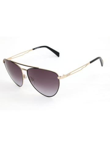Just Cavalli Damskie okulary przeciwsłoneczne w kolorze złoto-czarno-szarym