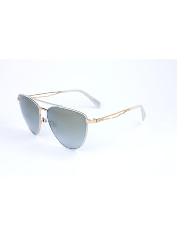 Just Cavalli Dameszonnebril lichtblauw-goudkleurig/grijs