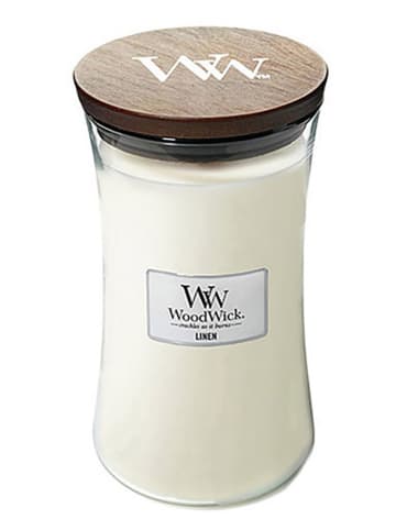 WoodWick Duża świeca zapachowa - Linen - 609,5 g