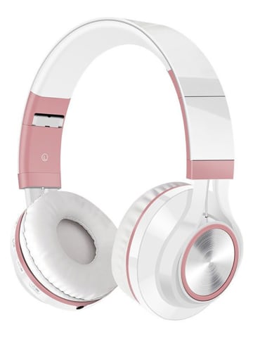 SWEET ACCESS Bluetooth-On-Ear-Kopfhörer in Weiß/ Rosa