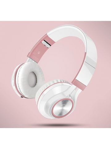SWEET ACCESS Słuchawki bezprzewodowe w kolorze biało-jasnoróżowym