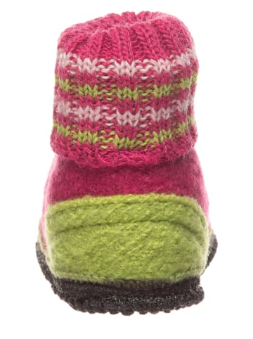 kitz-pichler Pantoffels "Dubbel hart" roze