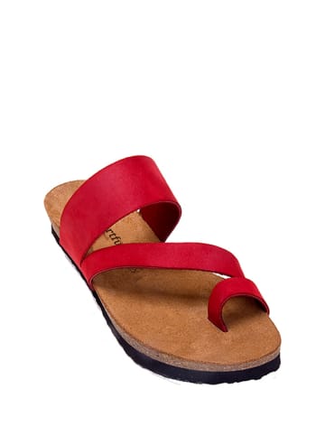 Comfortfusse Teenslippers rood