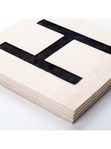 ABERTO DESIGN Druk "Scrabble Set 4" na drewnie - 95 x 95 cm
