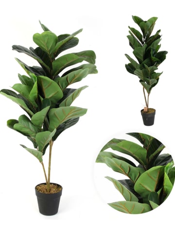 THE HOME DECO FACTORY Sztuczna roślina w kolorze zielonym - wys. 98 x Ø 14 cm