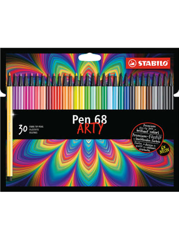 STABILO Premium-Filzstifte "STABILO Pen 68-ARTY" -30er Pack - verschiedene Farben