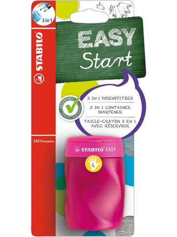 STABILO Ergonomischer Dosenspitzer - Linkshänder "STABILOEASYsharpener-3in1"- Pink