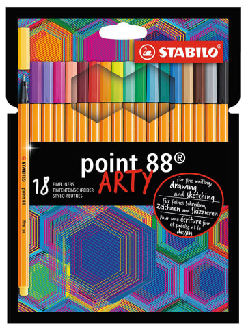 STABILO Fineliner "STABILO point 88 ARTY" - 18 Stück