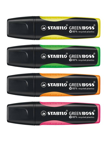 STABILO Textmarker "STABILO GREEN BOSS" - 4 Stück