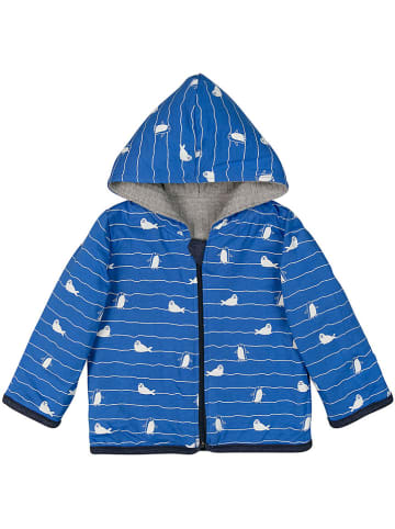 loud + proud Wendecardigan in Grau/ Blau