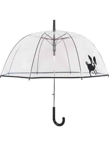 SUSINO Paraplu "French Bulldog" transparant/zwart - Ø 84 cm