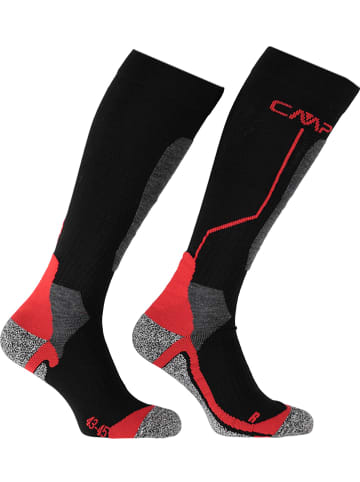 CMP Ski-/snowboardsokken zwart/grijs/rood