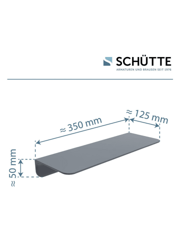 Schütte Duschablage in Anthrazit - (L)35 x (B)5 cm
