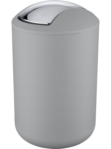 Wenko Schwingdeckeleimer "Brasil" in Grau - 6,5 l