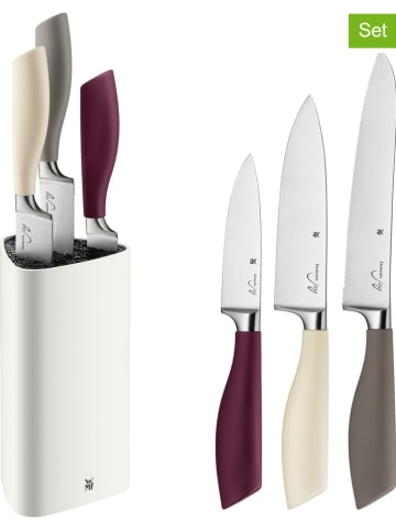 WMF 4-delige set: WMF keukenmessen wit/zilverkleurig