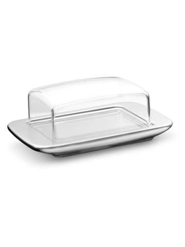 WMF Butterdose ''Loft'' in Silber - (B)16,8 x (H)6,8 x (T)11,5 cm