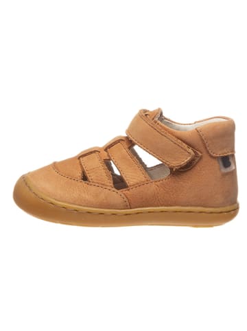 BO-BELL Leder-Halbsandalen in Camel