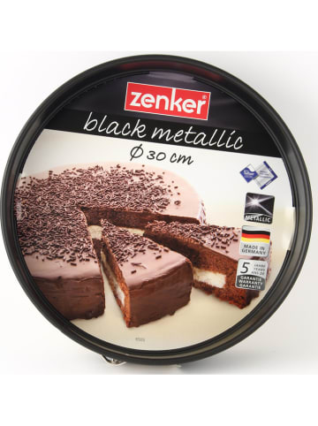 Zenker Tortownica "Black metallic" w kolorze czarnym - Ø 30 cm
