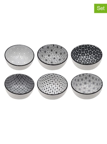 Ard'time Miski (6 szt.) "Komae" w kolorze biało-czarnym - 580 ml