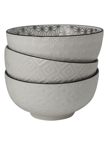 Ard'time 6-delige kommenset "Komae" wit/zwart - 580 ml