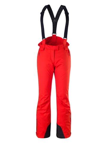 Hyra Spodnie narciarskie "Corvara" w kolorze czerwonym