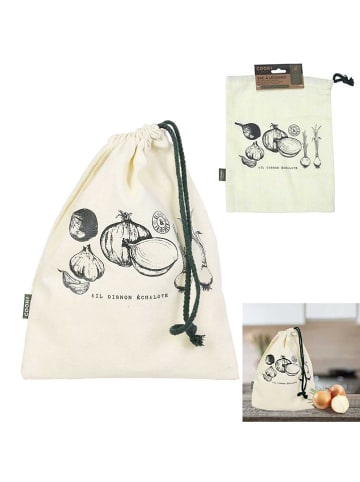 COOK CONCEPT 2er-Set: Vorratsbeutel in Beige - (L)22 x (H)30,5 x (T)1 cm