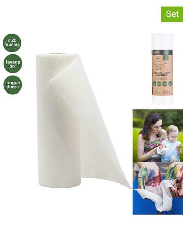 COOK CONCEPT 2er-Set: Küchenrollen in Weiß