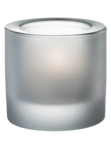 iittala Świecznik "Kivi" w kolorze szarym - wys. 6 x Ø 7,2 cm