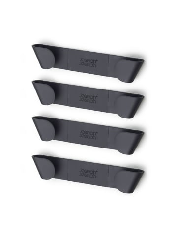 JosephJoseph 4-delige set: pannendekselhouders antraciet - (B)19 x (H)4 cm