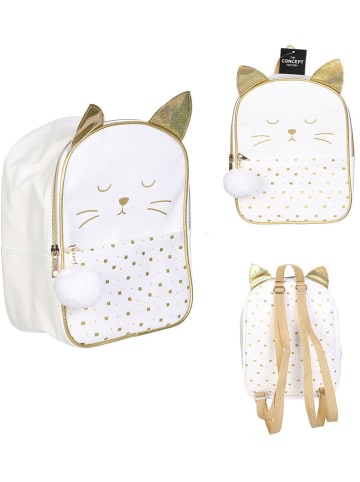 The Home Deco Kids Rugzak wit/goudkleurig - (B)22 x (H)28 x (D)15 cm