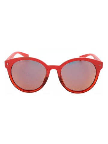 Polaroid Damskie okulary przeciwsłoneczne w kolorze czerwono-pomarańczowym