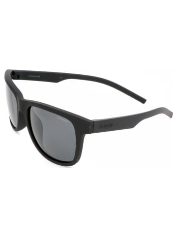 Polaroid Męskie okulary przeciwsłoneczne w kolorze czarno-szarym