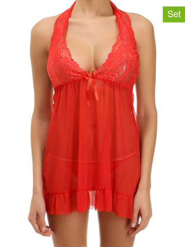 INTIMAX 2-delige lingerieset "Lavra" rood
