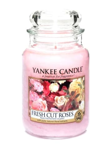 Yankee Candle Duża świeca zapachowa - Fresh Cut Roses - 623 g