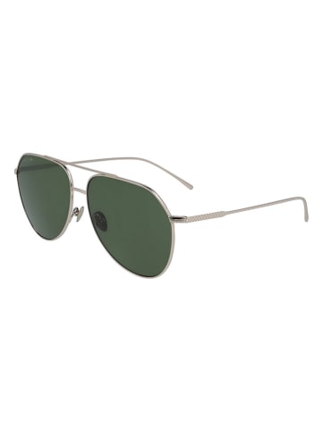Lacoste Okulary przeciwsłoneczne unisex w kolorze złoto-ciemnozielonym