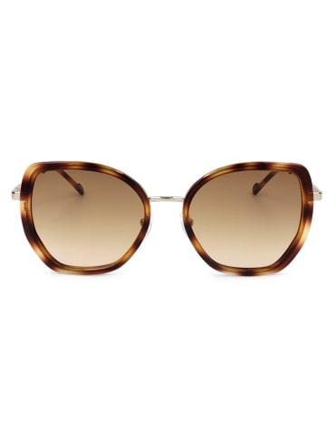 Liu Jo Damskie okulary przeciwsłoneczne w kolorze brązowo-srebrno-jasnobrązowym